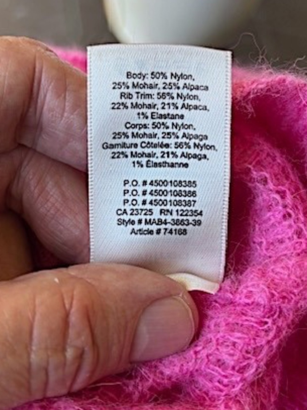 $138 WILFRED ARTIZIA Alessia Alpaca/Mohair Cardigan Sweater NWOT/sz S - Picture 16 of 16